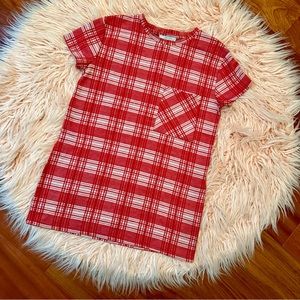 Zara Plaid Pocket Tunic